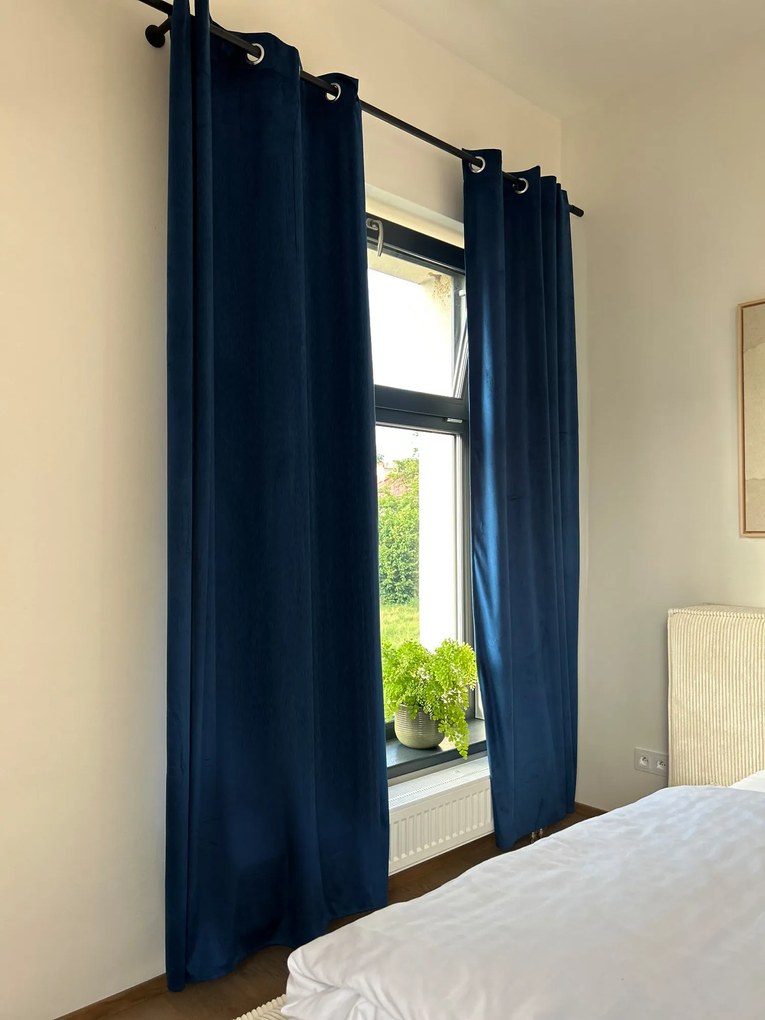 Draperie din catifea opaca Culoare albastru regal, VELVET 140x250 cm