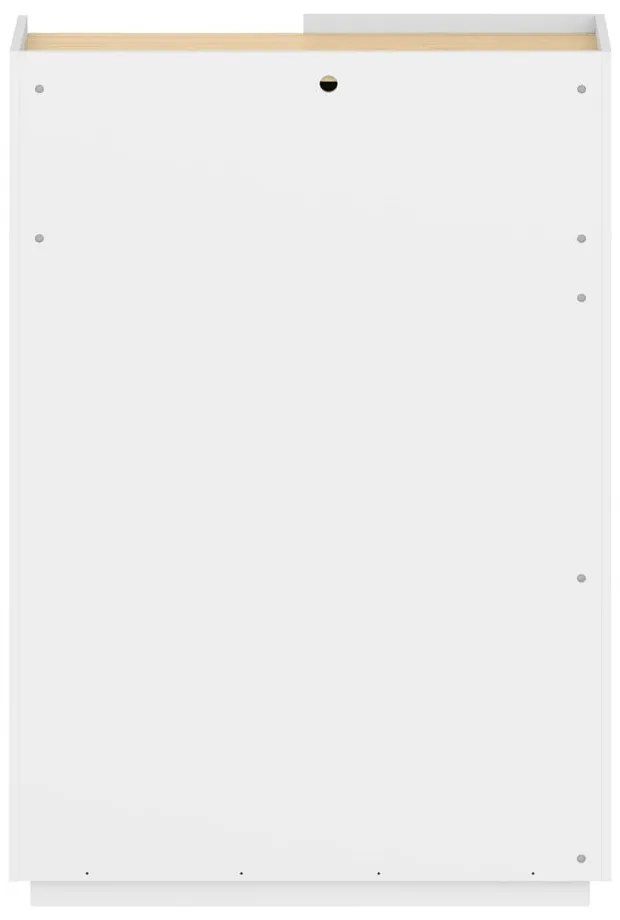 Bibliotecă albă mată 100x147 cm Nina TemaHome