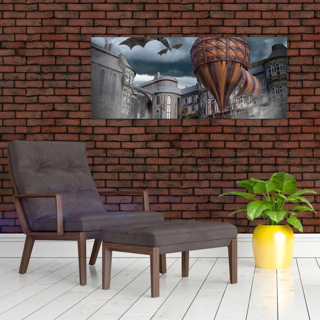 Tablou - Peisaj suprarealist (120x50 cm)