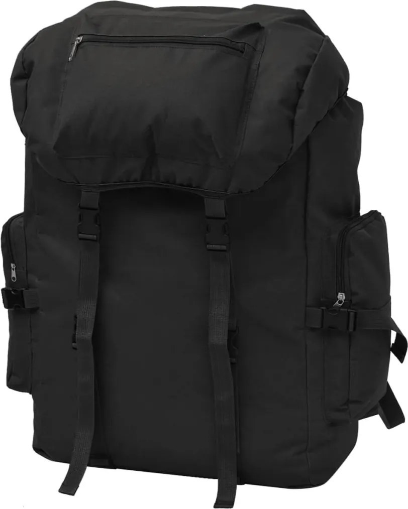 vidaXL Rucsac în stil militar 65L, Negru