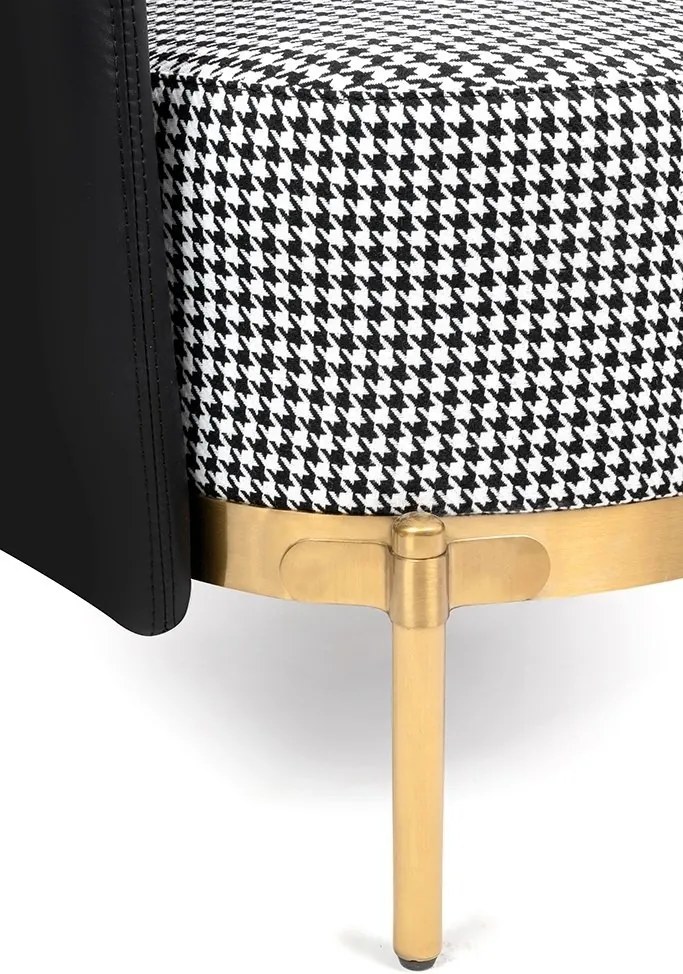 Fotoliu modern ultra confortabil Black-Gold