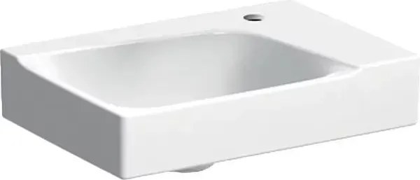 Lavoar pe mobilier Geberit Xeno2 cu orificiu baterie dreapta 40 cm alb