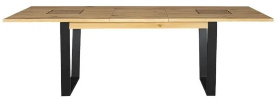 Masa Extensibila Urbano Oak, Stejar Rustic Si Negru, 180/230 X 76.5 X 90 Cm