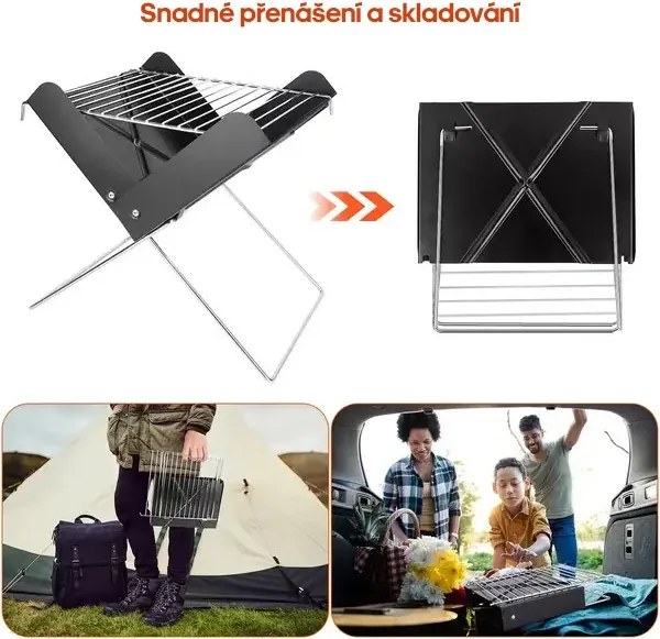 Grătar portabil pliabil - GRILLOMATE