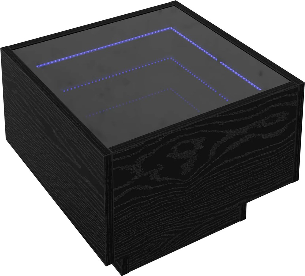 vidaXL Masă de cafea Stejar negru 40 x 40 x 30 cm Lemn compozit