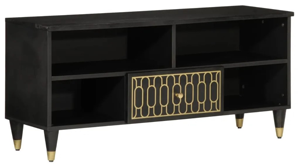 vidaXL Comodă TV, 100x33x46 cm, lemn masiv de mango