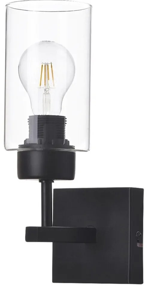 Aplica de perete design modern Prudence negru