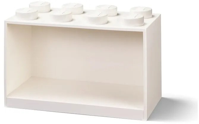 Raft de perete pentru copii LEGO® Brick 8, alb
