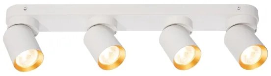 Spot ANDY 4xGU10/8W/230V alb/auriu