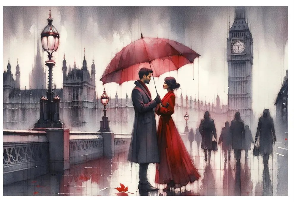 Tablou îndrăgostiți în Londra