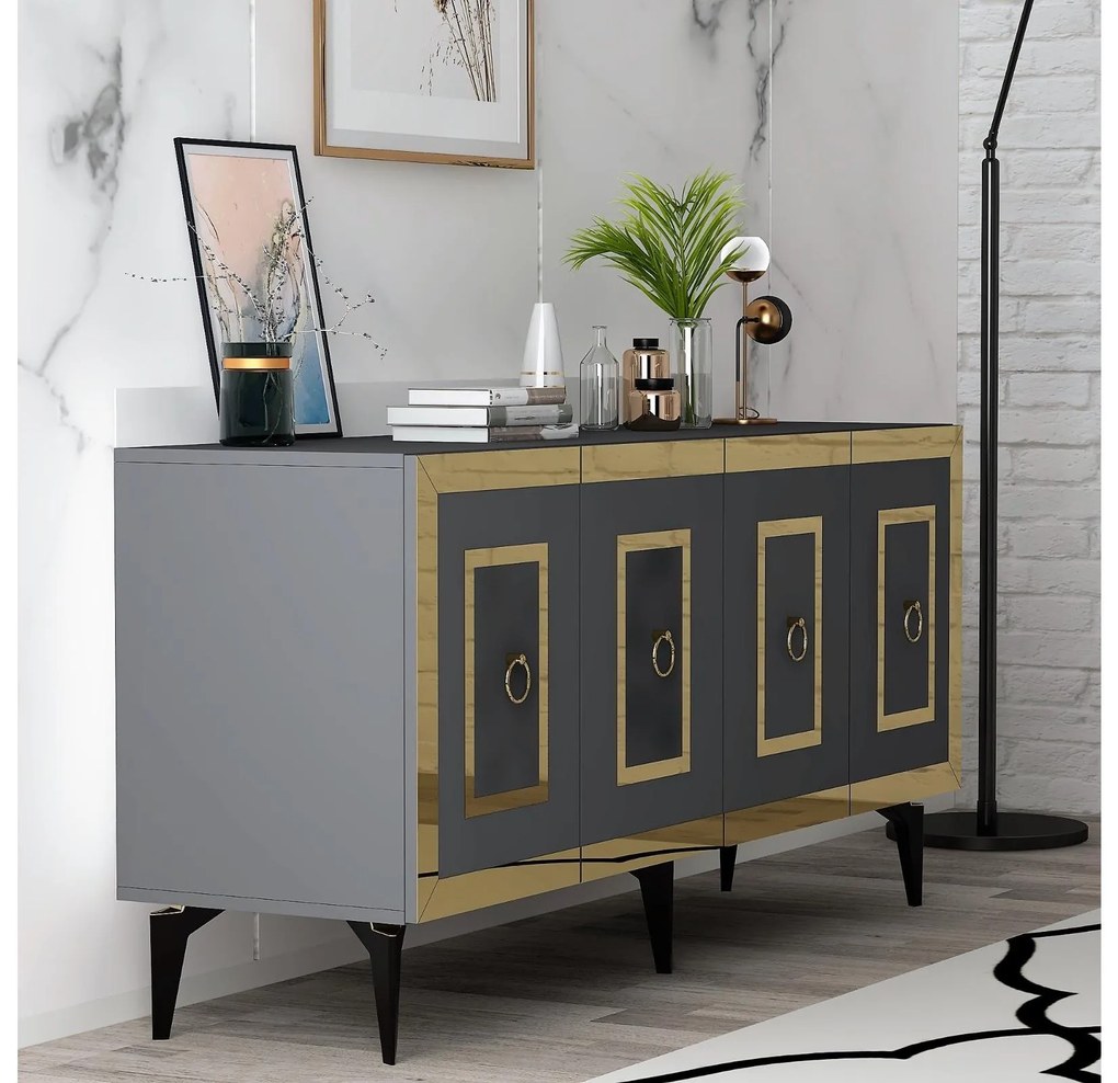 Dulap Pemava 1 (antracit + auriu) . 1093527