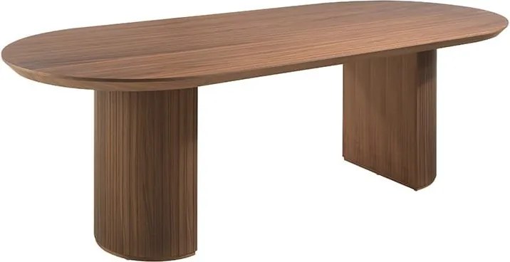 Masa dining design LUX din furnir de nuc 240cmx105cm