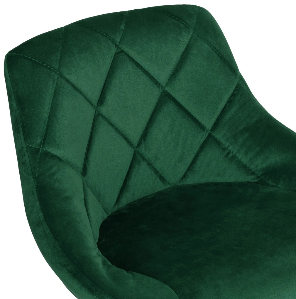 JAKS Scaun de bar cydro crom velvet verde