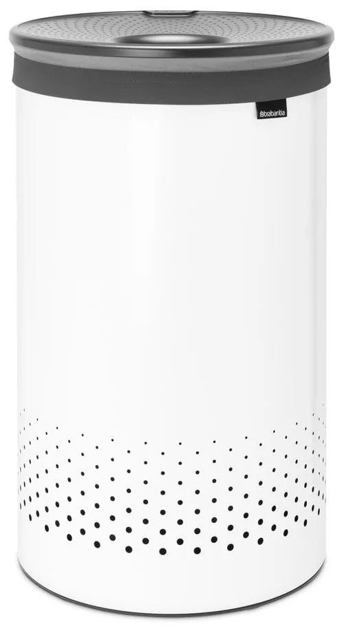 Coș de rufe alb din metal 60 l – Brabantia