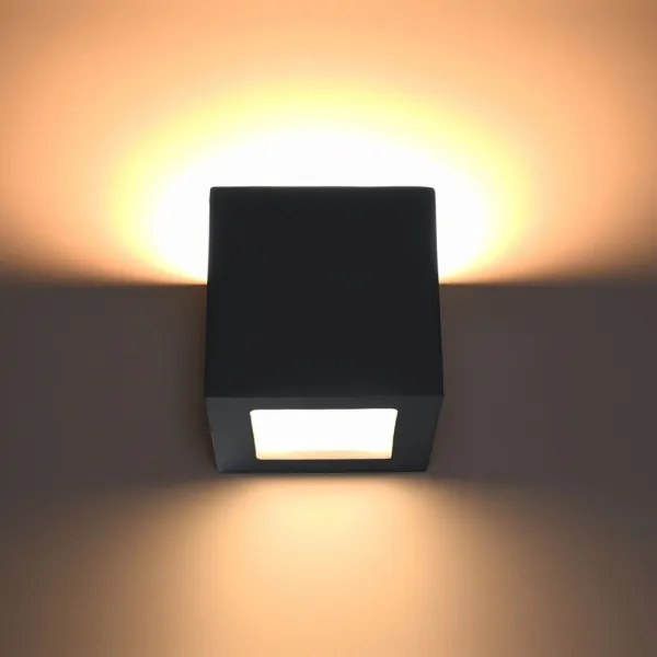Sollux SL.0872 - Aplica de perete LEO 1xE27/60W/230V negru