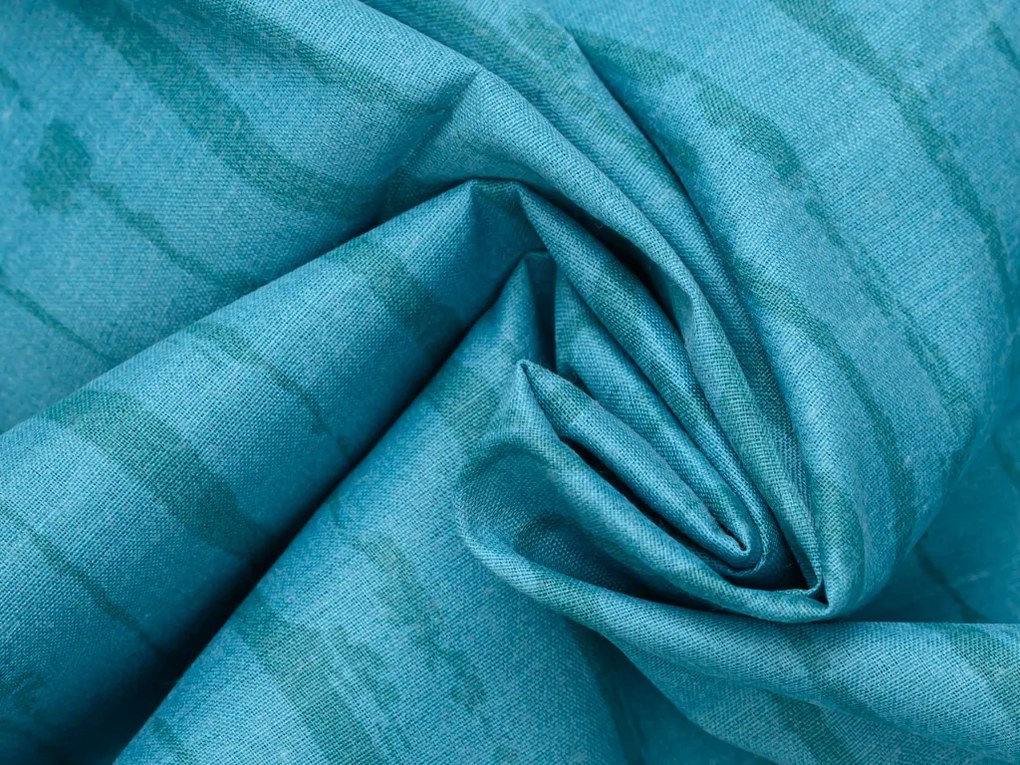 Lenjerie de pat din bumbac turcoaz BLUE DREAM Dimensiune lenjerie de pat: 70 x 90 cm | 140 x 200 cm