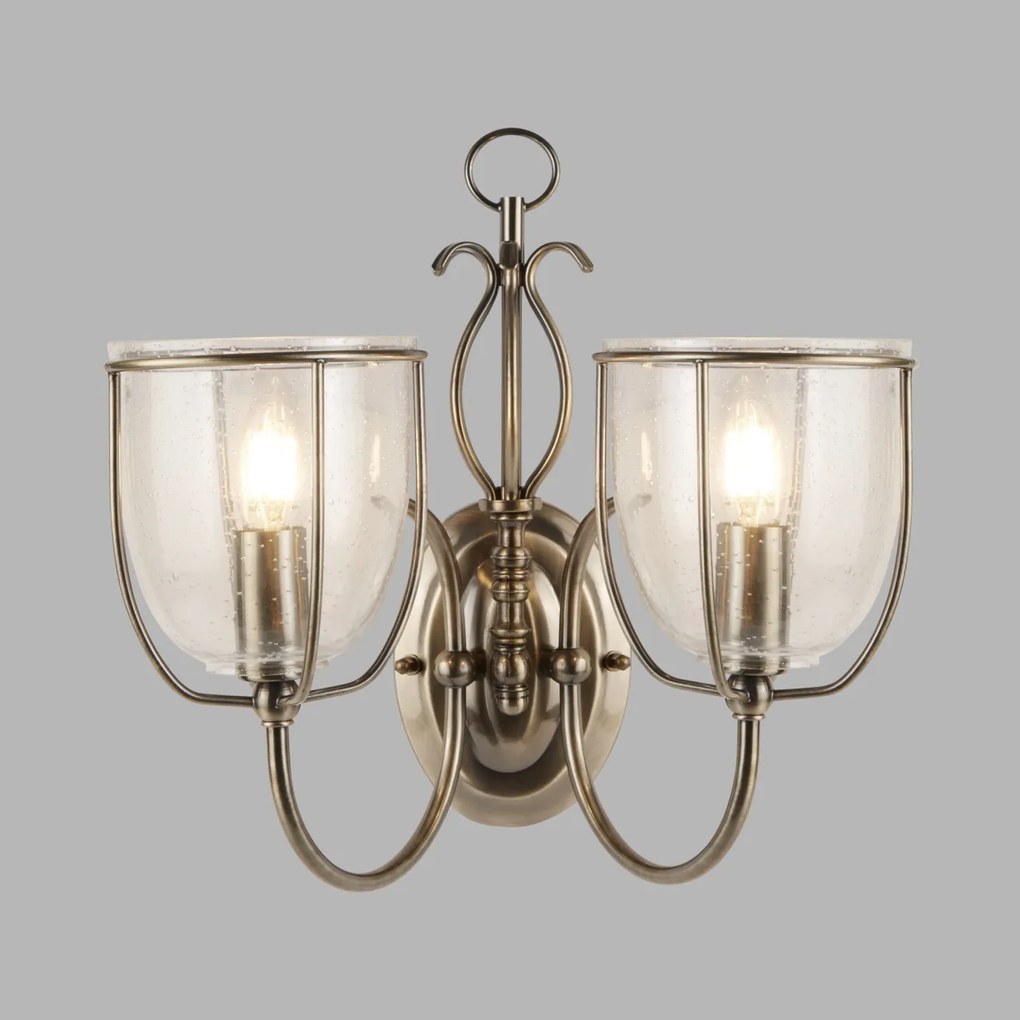 Aplica de perete traditionala stil clasic Silhoutte 2L 6352-2AB SRT
