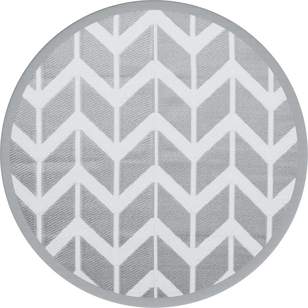 vidaXL Covor de exterior, ARAKIL gri, Ø120 cm, PP