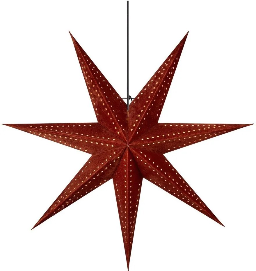 Decorațiune luminoasă roșie ø 75 cm cu model de Crăciun Embla – Markslöjd