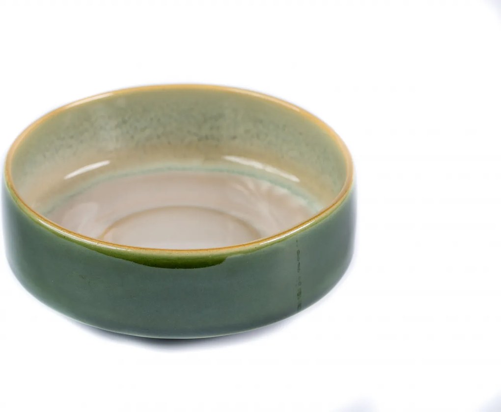 Set 3 Piese Ceramica Premium Infinity Green - glazurare manuala (limitat)