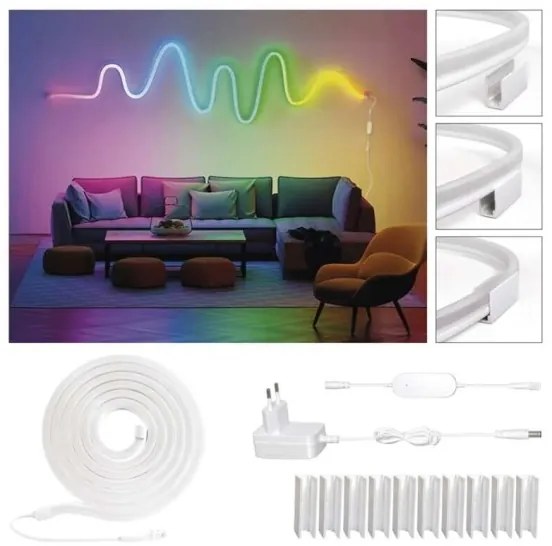 Bandă RGBIC LED dimabilă GoSmart LED/33W/230V 5 m Wi-Fi Tuya