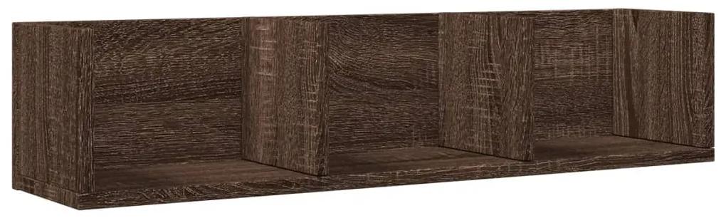 840441 vidaXL Dulap de perete, stejar maro, 75x18x16,5 cm, lemn compozit