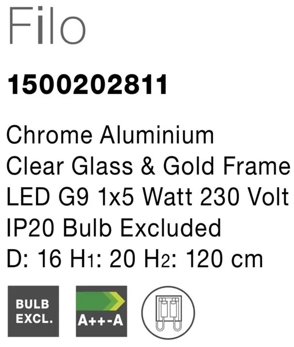 Pendul design modern 16cm Filo NVL-1500202811