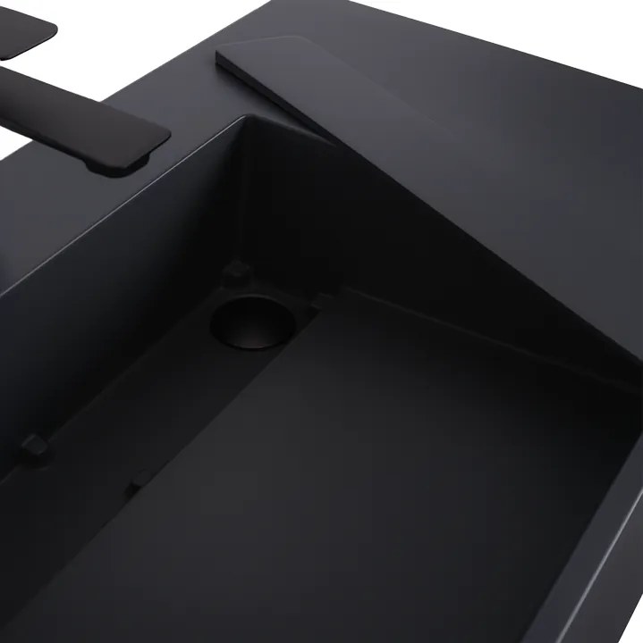 Lavoar pentru blat Archi 75 cm gri mat