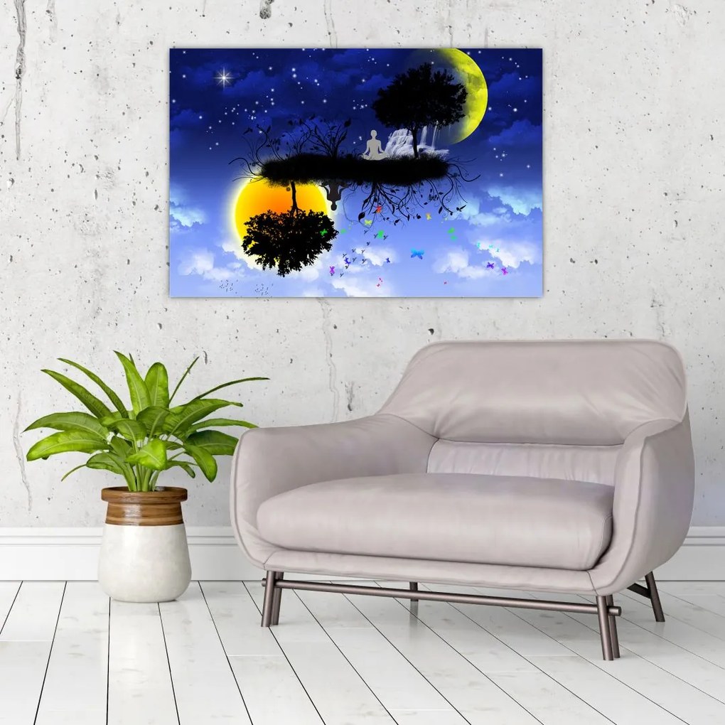 Tablou - Reflecția echilbrului (90x60 cm)