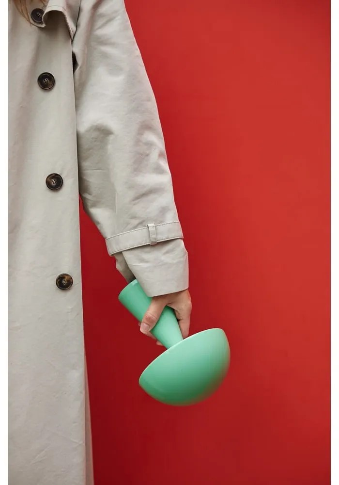 Veioză verde-mentă LED cu intensitate reglabilă (înălțime 20 cm) Mush – Hübsch