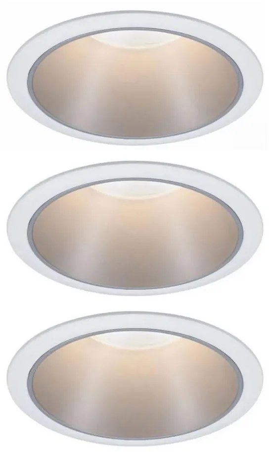 Paulmann 93410 - Set 3x LED 6,5W IP44, luminar baie COLE, dimabil, 230V