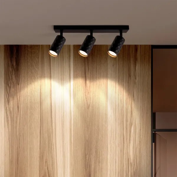 Brilagi - Spot LED RGBW reglabil SELE DIAMANT, 3x GU10/6W/230V, negru