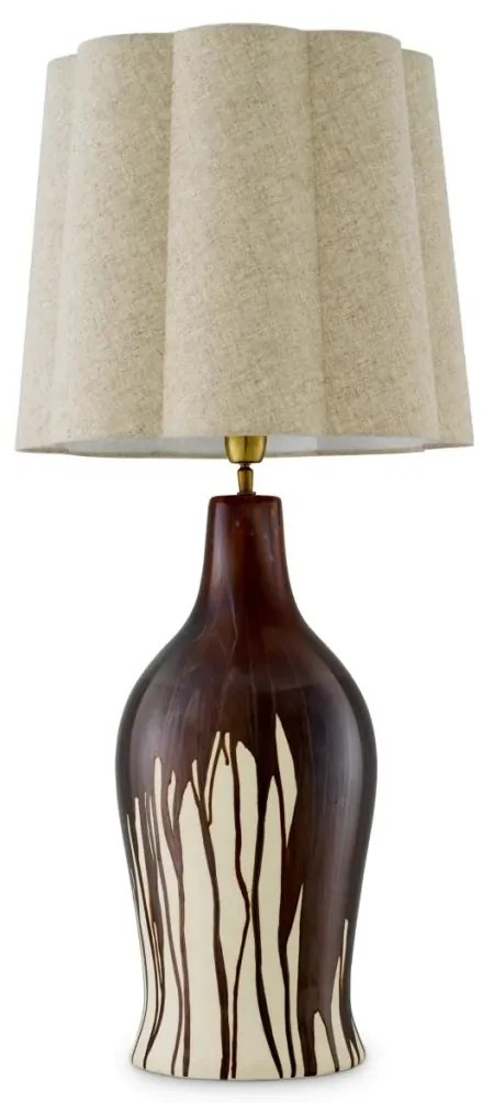 Veioza, Lampa de masa LUX, Ceramica, Maro, Beatriz