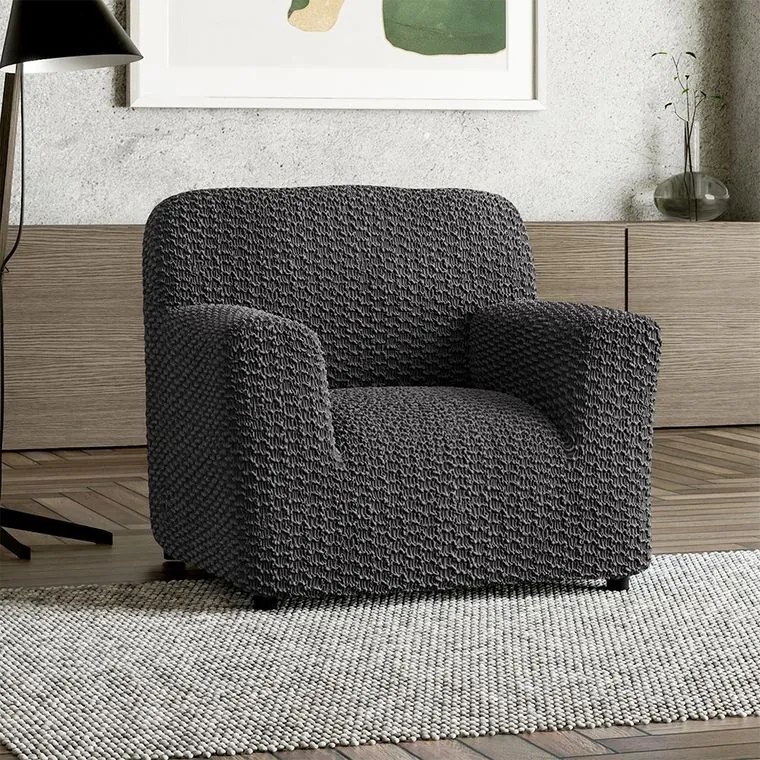 Gaico Huse bielastice MOSAICO gri închis fotoliu (l. 60 - 110 cm)