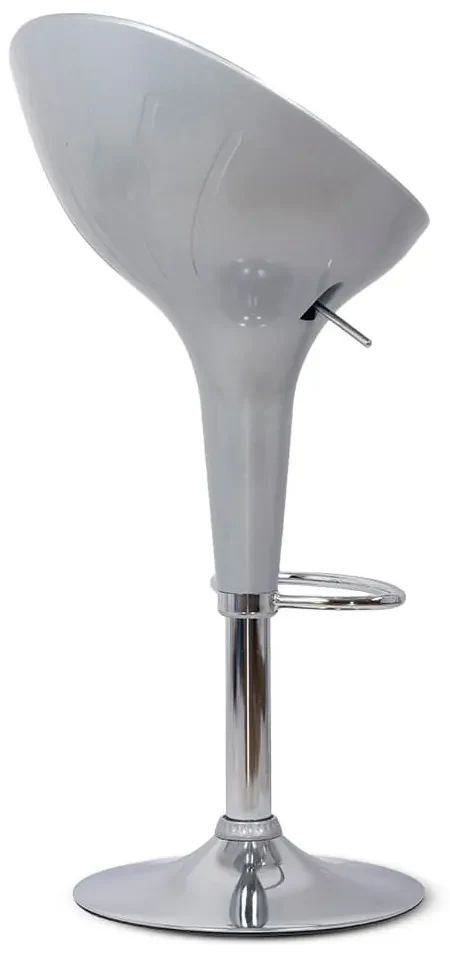 Scaun de bar Argintiu ABS 105 - Modern, Reglabil, Lucios