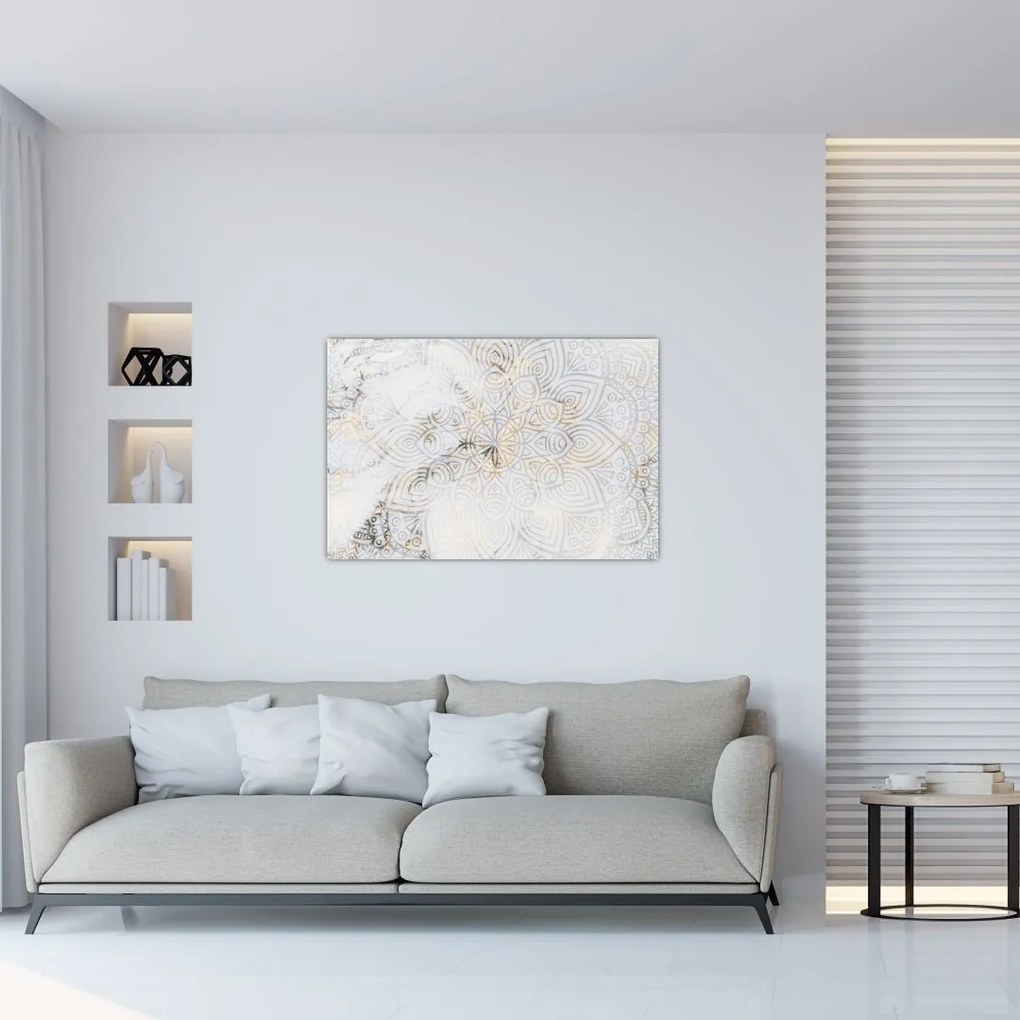 Tablou - Mandale albe (90x60 cm)