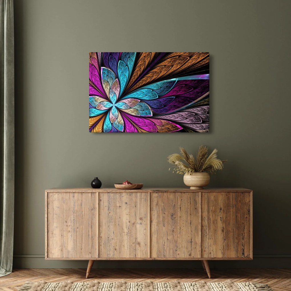 Tablou - Floare, abstracție (90x60 cm)