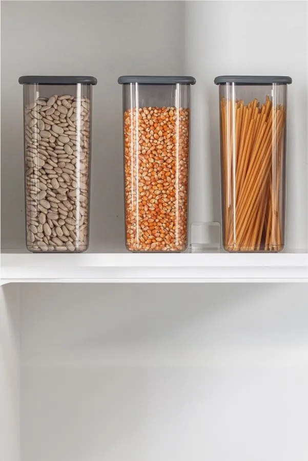 Set cutii de depozitare (3 piese), Hermia, Culoare: Antracit