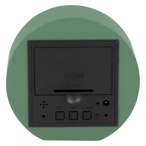 Karlsson 5981GR ceas LED de design cu alarmăverde, dia. 9 cm