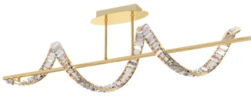 Lustră LED pe tijă Zuma Line MX3170-1-3GT ATHESA LED/24,5W/230V 2700-6000K + telecomandă