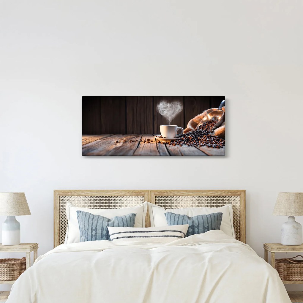 Tablou - Timp pentru cafea (120x50 cm)