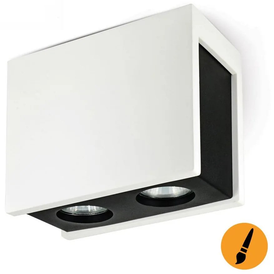 Plafonieră spot PURO NERO 2xGU10/25W/230V