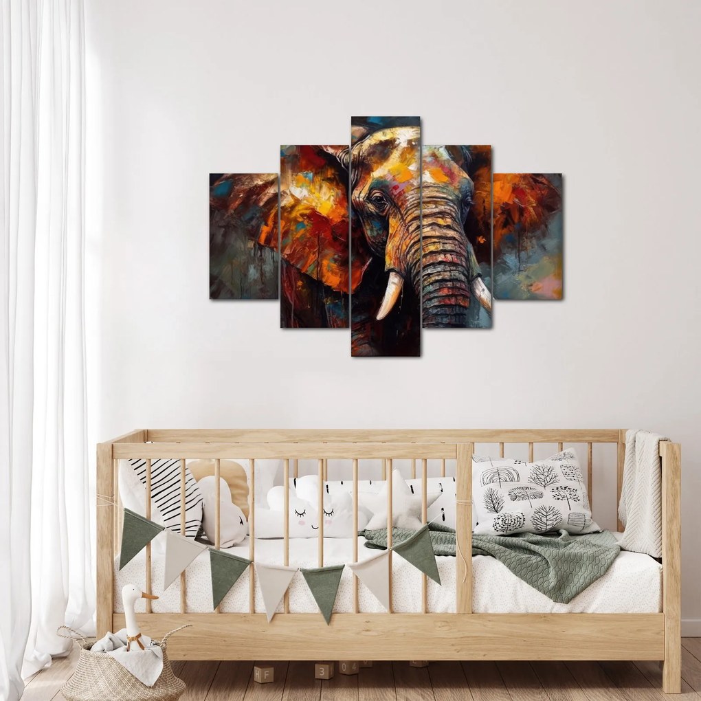 Tablou - Pictura unui elefant (150x105 cm)