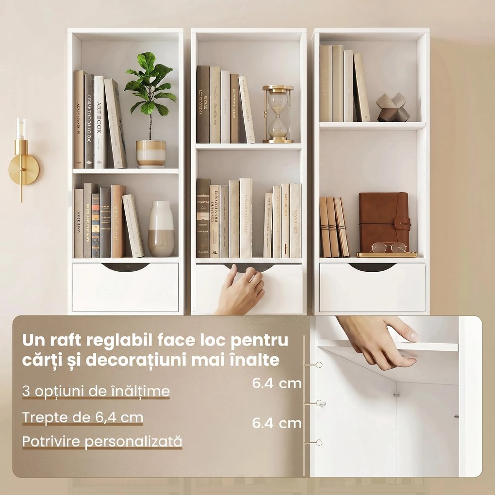 HOMCOM vitrină coloană îngustă | Aosom Romania