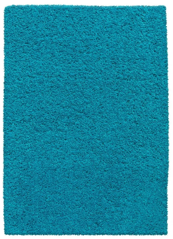 Covor elegant turcoaz închis, cu fire mai înalte Lăţime: 60 cm | Lungime: 100 cm