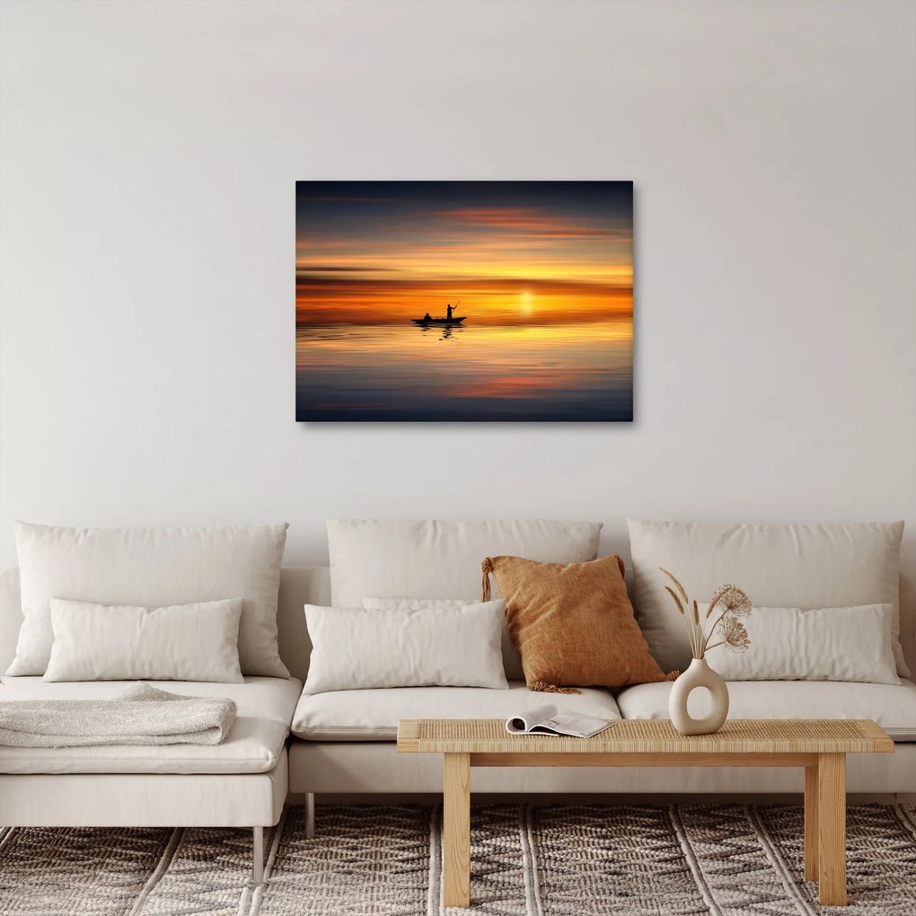 Tablou - cu barca (70x50 cm)