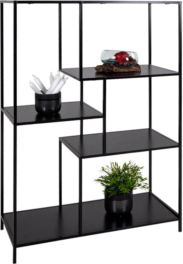 Bibliotecă House Nordic Vita Shelf, 80 x 120 cm, negru