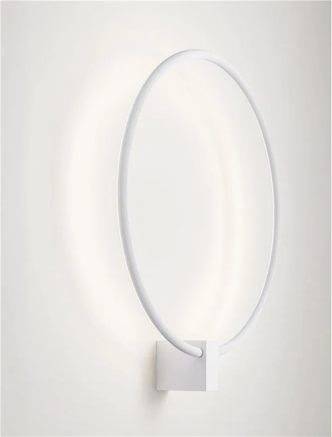 Aplica de perete circulara LED CCT CERCIO 50cm alb