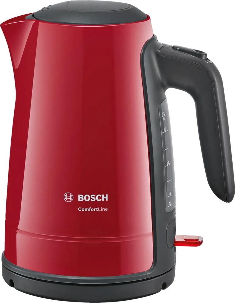 Fierbator Bosch TWK6A014 ComfortLine 2400W, cana termoizolanta 1.7 litri, rosu - antracit