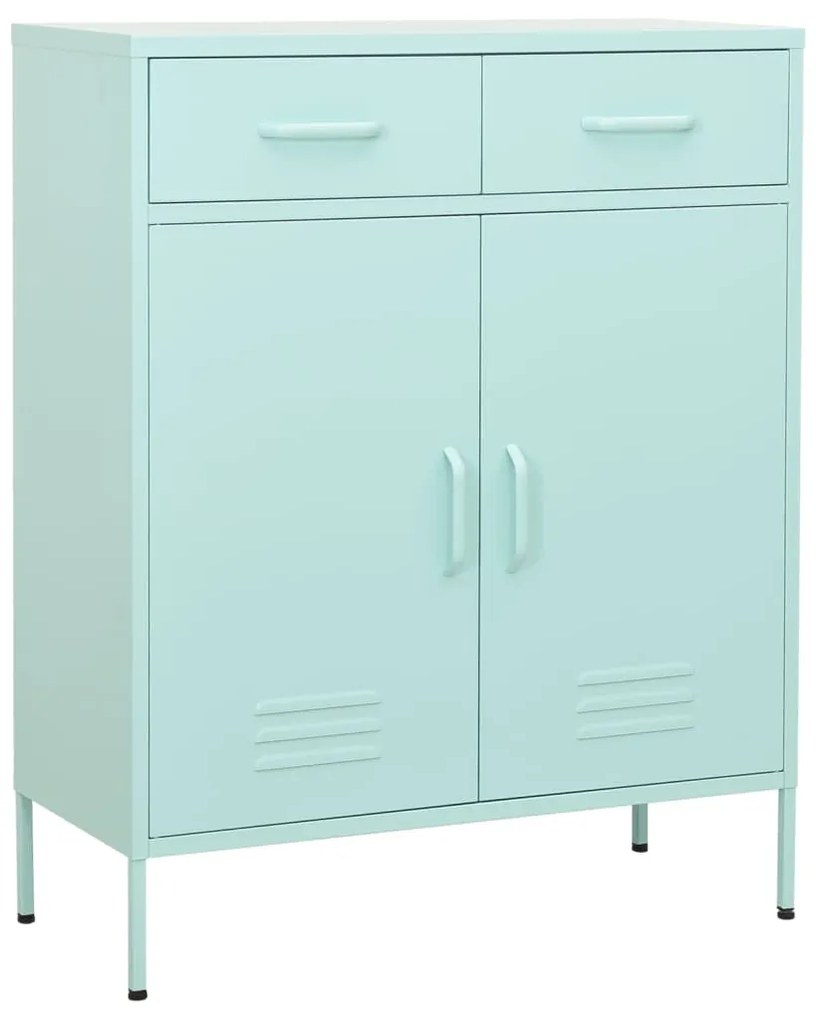 vidaXL Dulap de depozitare, verde mentă, 80x35x101,5 cm, oțel